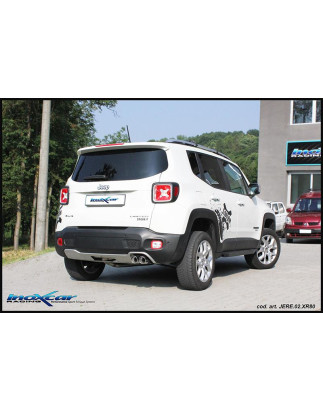 Posteriore con uscita 2 x diam. 80 X-RACE JEEP RENEGADE 2.0 MJT - 2016 (Cod. I-JERE.02.XR80)