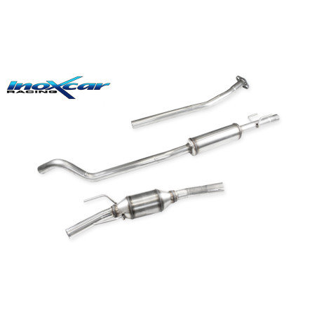 Tubo sostituzione catalizzatore + centrale silenziato Posteriore con SILENZIATORE gr. N - diam. 50 O