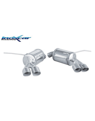 Posteriore con uscita 2 x diam. 80 RACING DX+SX MASERATI GRANSPORT 4.2 V8 - 2006 400CV (Cod. I-MASE.