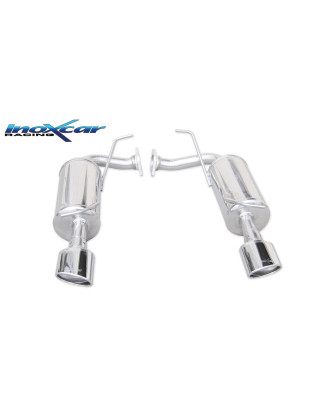 Posteriore con uscita ovale 120x80 OBLIQUO DX+SX MAZDA 6 2.3 16V TURBO - 2005 260CV (Cod. I-MAZD.01.