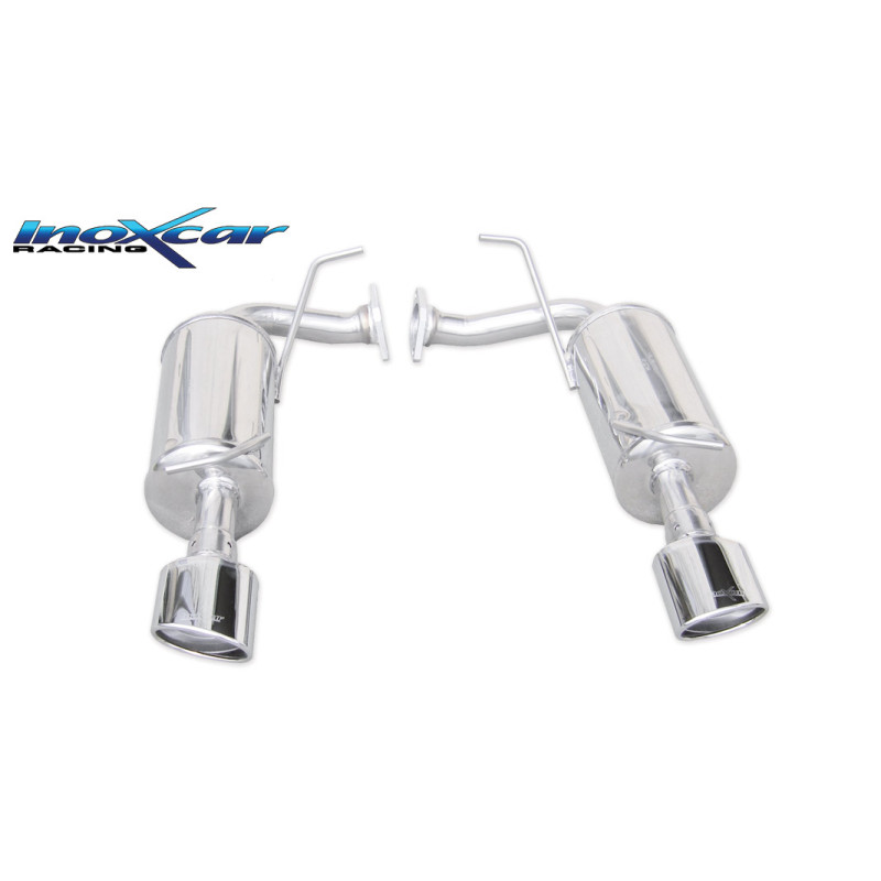 Posteriore con uscita ovale 120x80 OBLIQUO DX+SX MAZDA 6 2.3 16V TURBO - 2005 260CV (Cod. I-MAZD.01.