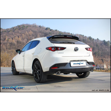 Posteriore silenziato con uscita diam. 100 RACING DX+SX MAZDA 3 2.0 - 2022 (Cod. I-MAZD.11.RA)