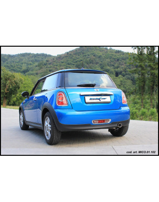 Posteriore con uscita singola diam. 102 MINI ONE R50 1.6 - 2001-2006 90CV (Cod. I-MICO.01.102)