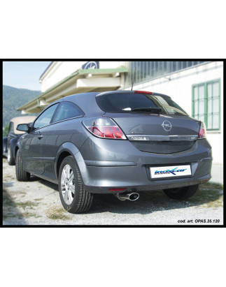 Posteriore con uscita singola ovale 120x80 mm OPEL ASTRA H - 2005 110CV (type GTC) (Cod. I-OPAS.35.1