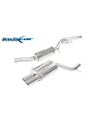 Tubo centrale con silenziatore + Posteriore uscita 2 X diam. 80 RACING AUDI A4 - 1998-2001 265CV (ty