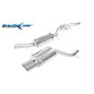 Tubo centrale con silenziatore + Posteriore uscita 2 X diam. 80 RACING AUDI A4 - 1998-2001 265CV (ty
