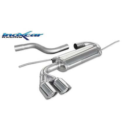 Posteriore con uscita 2 x diam. 80 X-RACE AUDI - 2003 105CV A3 S3 RS3 (type 8P) (Cod. I-OVAU.08.XR80