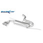 Posteriore con uscita 2 x diam. 80 X-RACE AUDI - 2005 200CV A3 S3 RS3 (type 8P) (Cod. I-OVAU.15.XR80