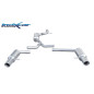 Tubo centrale con silenziatore + posteriore uscita DX+SX diam.100 X-RACE AUDI A4 - 2008 211CV (type 
