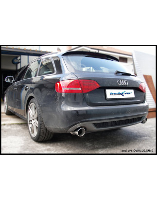 Tubo centrale con silenziatore + posteriore uscita DX+SX diam.100 X-RACE AUDI A4 - 2008 211CV (type 