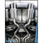 Posteriore con uscita 2 x diam. 76 X-RACE DX+SX BMW E92 SERIE 3 M3 CABRIO 4.0 V8 2007- - 2007 (Cod. 