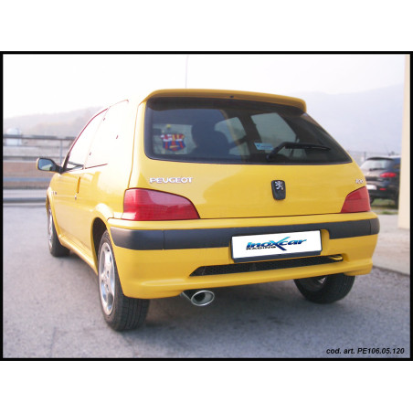 Posteriore con uscita singola diam. 80 PEUGEOT 106 1.4 - 1996-2003 75CV (Cod. I-PE106.05.80)