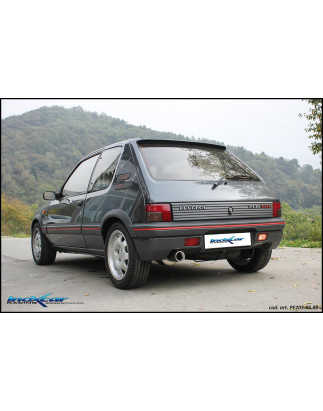 Posteriore con uscita singola diam. 102 PEUGEOT 205 1.6 GTI - 1989-1992 115CV (Cod. I-PE205.05.102)