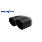 Posteriore con uscita centrale 2 x diam. 90 X-RACE BLACK MATT PORSCHE BOXSTER 981 2.7 - 2014 265CV (