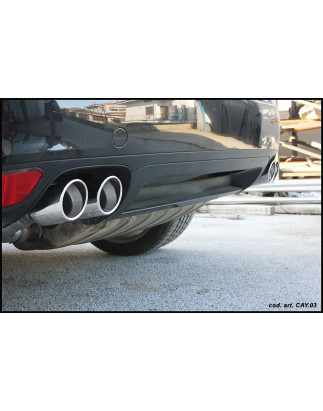 Posteriore con uscita 2 x diam. 90 X-RACE DX+SX - 2010 245CV Porsche CAYENNE (Cod. I-POCAY.03.XR90)