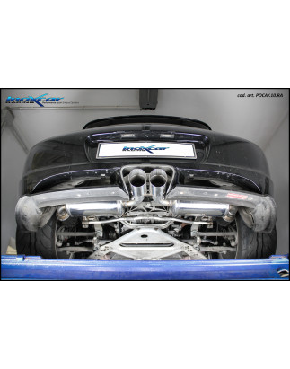 Catalizzatori sportivi 200 CPSI dx+sx + Posteriore silenziato con uscita centrale 2 x diam. 90 RACIN