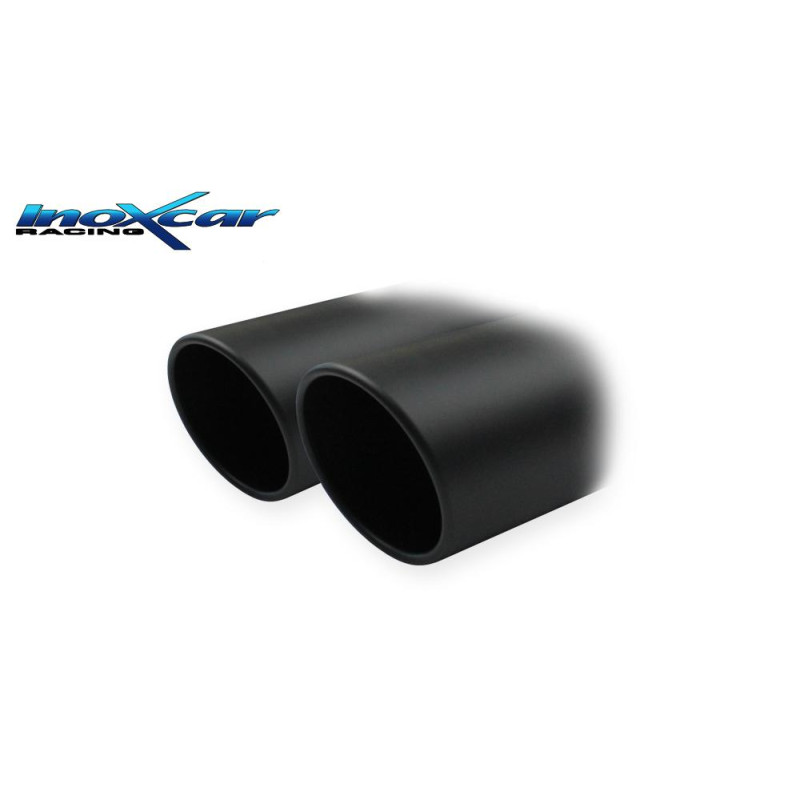 Posteriore con uscita 2 x diam. 90 X-RACE BLACK MATT DX+SX PORSCHE PANAMERA 4S 4.8 8V - 2009 400CV (