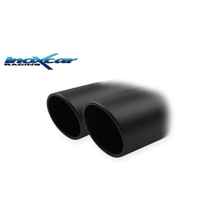 Posteriore con uscita 2 x diam. 90 X-RACE BLACK MATT DX+SX PORSCHE PANAMERA 4S 4.8 8V - 2009 400CV (