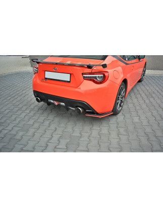 Splitters posteriori laterali V.2 Toyota GT86 Facelift  (Cod. M-TO-GT86-1F-RSD1RRED+RSD1G)