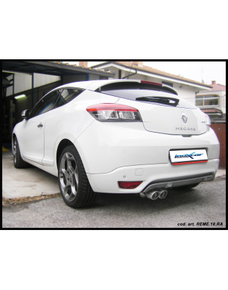 Posteriore con uscita singola ovale 120x80 mm RENAULT MEGANE III COUPE 2.0 TCE - 2011 180CV (Cod. I-