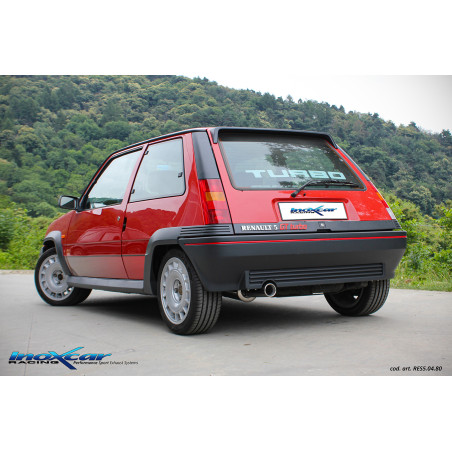 Posteriore con uscita singola diam.80 RENAULT SUPER 5 1.4 GT TURBO - 1985-1987 (Cod. I-RES5.04.80)