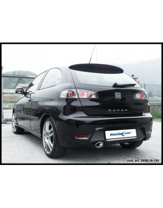 Posteriore con uscita singola ovale 120x80 mm SEAT IBIZA - 2007 160CV (type 6L) (Cod. I-SEIB.19.120)