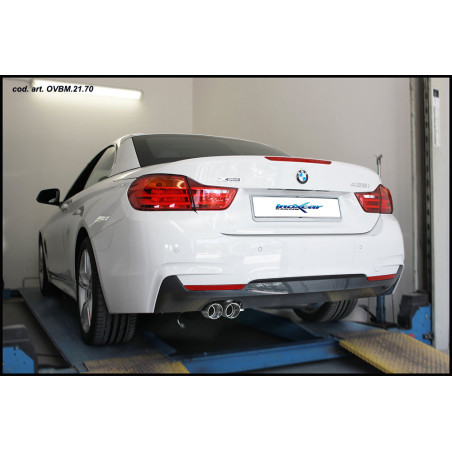 Tubo centrale silenziato BMW F33 SERIE 4 428I X-DRIVE CABRIO 2.0 - 2015 245CV (Cod. I-TCSBMF33)