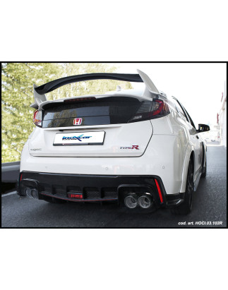 Tubo centrale silenziato HONDA CIVIC TYPE-R 2.0 - 2015 310CV (Cod. I-TCSCIVIC.02)