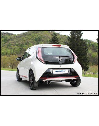 Posteriore con uscita diam. 102 TOYOTA AYGO 1.0 - 2014 69CV (Cod. I-TOAY.02.102)