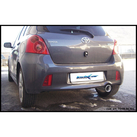 Posteriore con uscita singola diam. 102 TOYOTA YARIS 1.8 TS - 2006 133CV (Cod. I-TOYA.04.102)