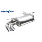 Terminale con uscita 2x diam. 70 X-RACE + Valvola motorino oem BMW F20 1 - 2016 (Cod. I-VALV.BMF20.X