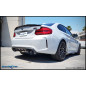 Terminale con uscita 2x diam. 90 X-RACE BLACK MATT dx+sx + Valvole motori elettrici di serie B - BMW