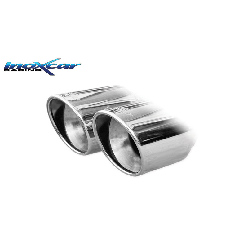 Terminale silenziato con uscita 2 x diam. 100 X-RACE DX+SX + Valvola motorino oem - 2022 Maserati GR