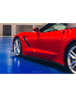 Diffusori minigonne V.1 Chevrolet Corvette Stingray C7 (Cod. M-CH-CO-C7-SD1+SD1RG)