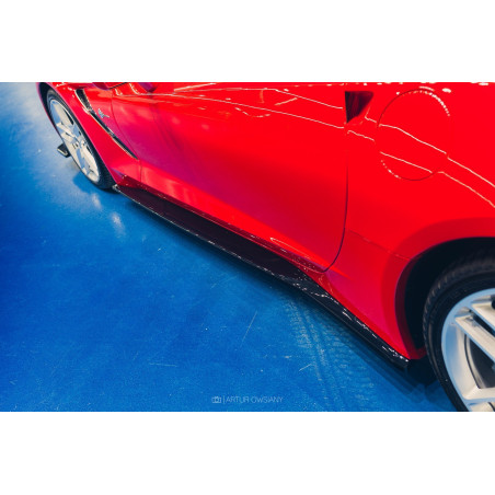 Diffusori minigonne V.1 Chevrolet Corvette Stingray C7 (Cod. M-CH-CO-C7-SD1+SD1RG)