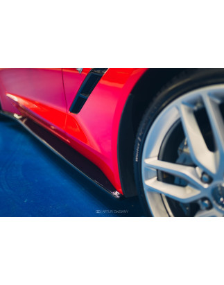 Diffusori minigonne V.1 Chevrolet Corvette Stingray C7 (Cod. M-CH-CO-C7-SD1+SD1RG)