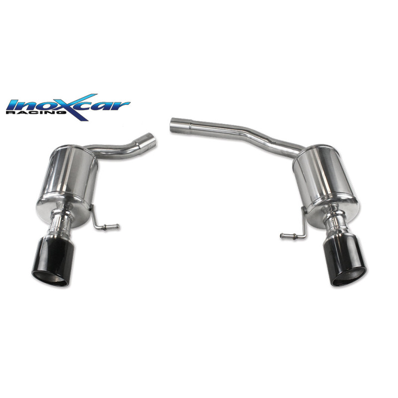 Posteriore con uscita diam. 100 X-RACE Black Edition DX+SX AUDI A5 QUATTRO 2.7 TDI - 2007-2011 190CV