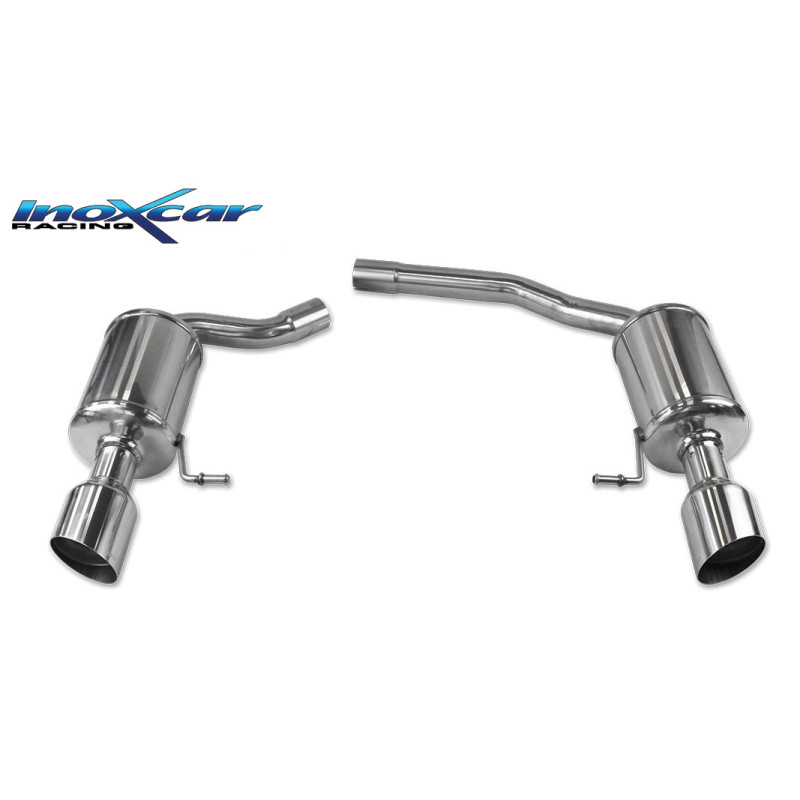 Posteriore con uscita diam. 102 RACING DX+SX AUDI A5 QUATTRO 3.0 TDI V6 - 2008 239CV (Cod. I-AUA5.02