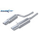 Posteriore con uscita singola ovale 150x105 mm DX+SX AUDI A6 - 2002-2004 450CV (type 4B) (Cod. I-AUA