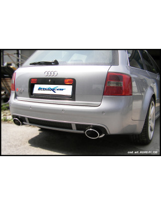Posteriore con uscita singola ovale 150x105 mm DX+SX AUDI A6 - 2002-2004 450CV (type 4B) (Cod. I-AUA