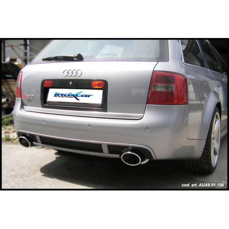 Posteriore con uscita singola ovale 150x105 mm DX+SX AUDI A6 - 2002-2004 450CV (type 4B) (Cod. I-AUA