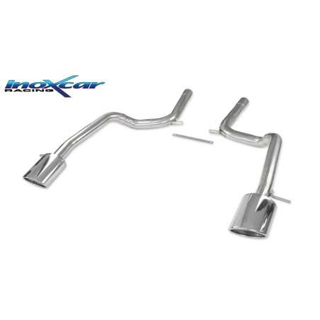 Posteriore senza silenziatore con uscita singola ovale 150x105 OBLIQUO DX+SX AUDI A6 - 2008-2010 580