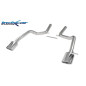 Posteriore senza silenziatore con uscita singola ovale 150x105 OBLIQUO DX+SX AUDI A6 - 2008-2010 580