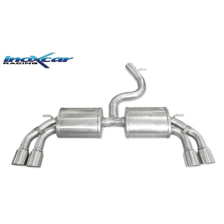 Posteriore con uscita 2 x diam. 80 RACING DX+SX AUDI A3 - 2013 300CV S3 (Type 8V) (Cod. I-AUS3.05.RA