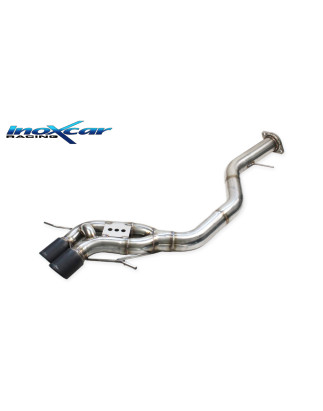 Posteriore senza silenziatore con uscita 2 x diam. 80 X-RACE BLACK MATTCon l'installazione si elimin