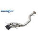 Posteriore senza silenziatore con uscita 2 x diam. 80 X-RACE BLACK MATTCon l'installazione si elimin