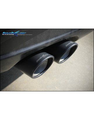Posteriore senza silenziatore con uscita 2 x diam. 80 X-RACE BLACK MATTCon l'installazione si elimin