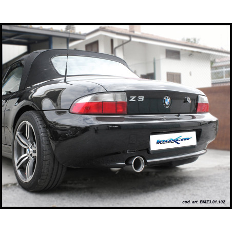 Posteriore con uscita ovale 120x80 OBLIQUO BMW Z3 ROADSTER 1.9 - 1995-1999 140CV (Cod. I-BMZ3.01.SB)