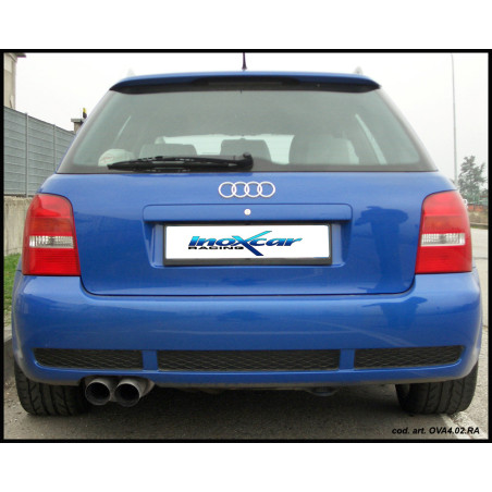 Tubo centrale diretto + Terminale con uscita 2 x diam. 76 RACING - 60 AUDI A4 1998-2001 265CV (type 