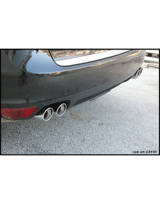 Uscite diam. 90 X-RACE DX+SX - compatibile con POCAY.02 e impianto di serie 2010 245CV Porsche CAYEN